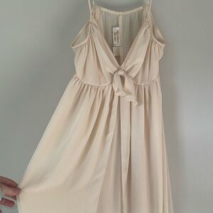 Victoria's Secret Cream Tie-Front Chemise